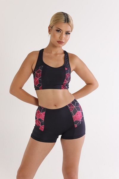 Argisa Patterned Badili Swim Bikini with Shorts Patterned 5524 Patterned Anthracite