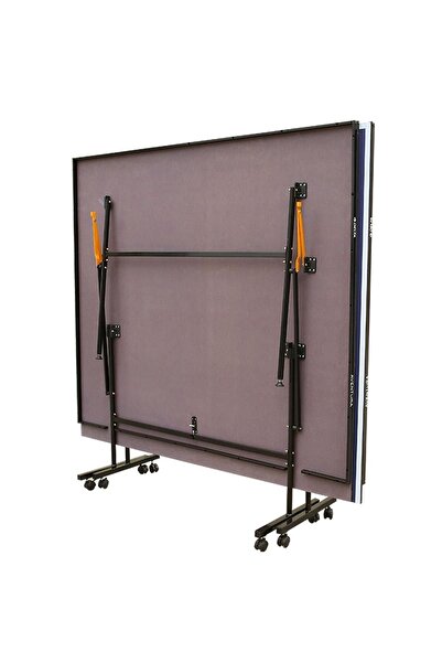 Delta Aventura Dura-Strong Katlanabilir Mavi Masa Tenisi Masası + Ağ-Demir + 2 Raket + 3 Top