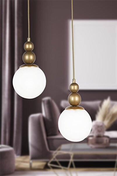 Begüsa Sonsuz 2.li Avize Eskitme Beyaz Cam