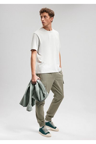 Mavi Τυπωμένο γκρι T-shirt Loose Fit / Loose Relaxed Fit0611923-80618