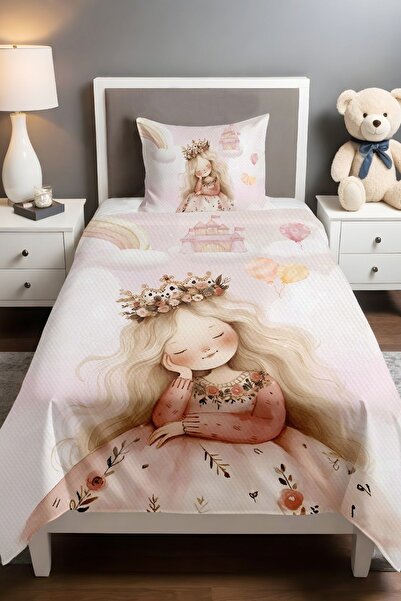 EVPANYA طقم بيكيه منقوش أميرة الأحلام (160×230 سم)