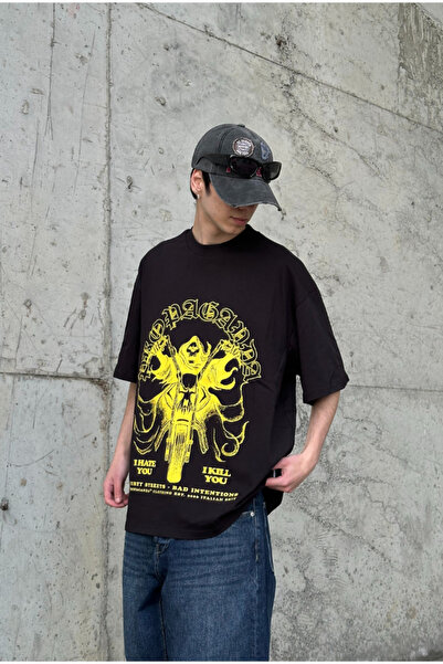 serline Tricou Oversize Negru Propaganda