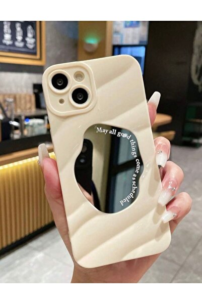 FİŞNEİLETİŞİM İPHONE 14 UYUMLU DALGALI DESENLİ AYNALI KILIF