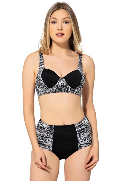 Argisa Бюстгальтер без бретелей з високою талією та візерунком 5009 Антрацит