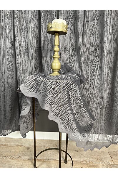 Evdepo Home تاج ذو طيات متناثرة مكسورة بالثلج، ستارة من التول بجناح واحد - رم...