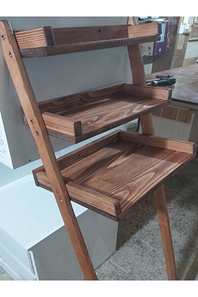 Tasarım Ahşap Klozet Rafı