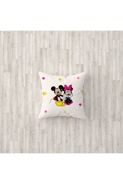 Talia Home Husă de pernă pentru cameră pentru copii cu model colorat de Micky Mouse, pachet de 3 Tlakr-112