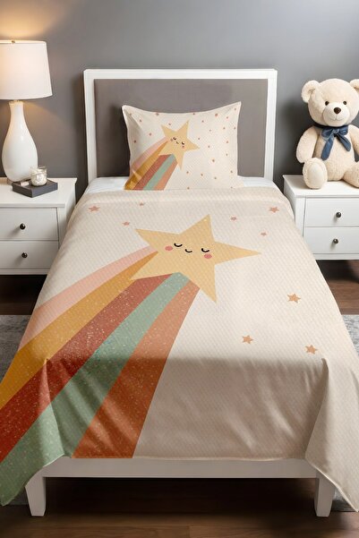 EVPANYA طقم بيكيه منقوش على شكل نجمة رماية (160×230 سم)