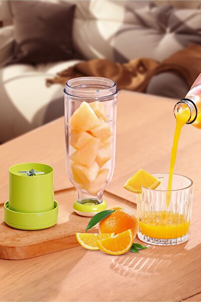 Wrapsol Smoothie Blender Taşınabilir Şarjlı Kişisel Mini Meyve Karıştırıcı 300 ml