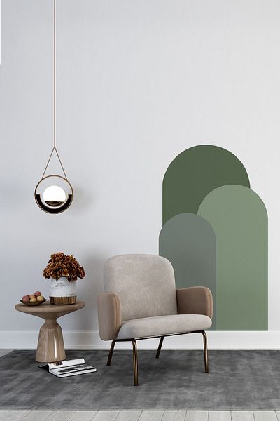 212shop Bohemian Oval Boho 3-Piece Wall Sticker One Piece