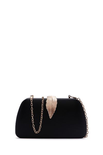Derimod Women's Black Long Chain Strap Portfolio Bag