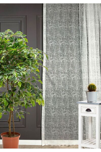 Evdepo Home Ready-to-Wear Extra-forced Tulle Curtain Single Wing