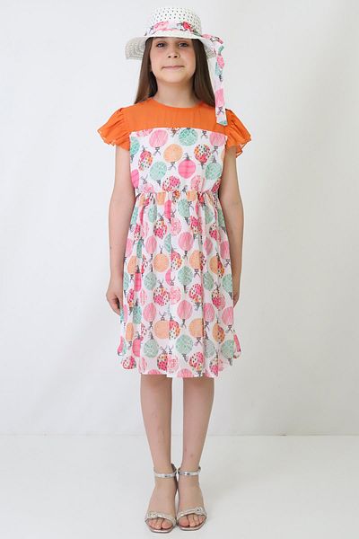 Fox Life Kids Rochie pentru pălărie de vară pentru fete