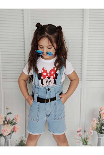 minigimin dolabı Kız Cocuk Slobet Tişört Kemer Kombin