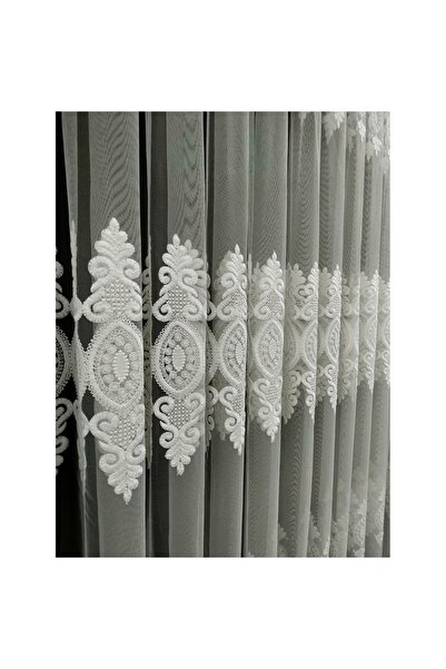 Evdepo Home Κουρτίνα από τούλι με πλισέ με μονό φύλλο