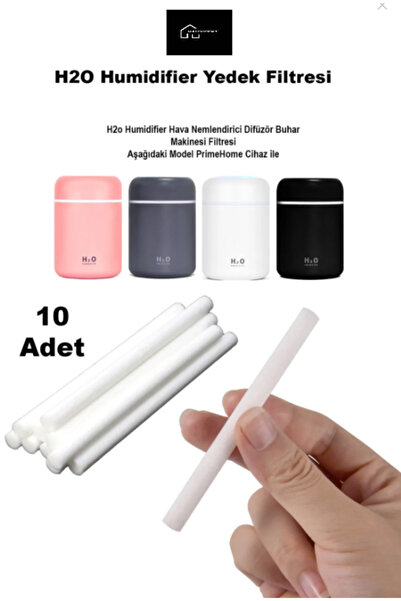 hauswert 10 Adet Yedek Filtresi H2o Ultrasonik Hava Nemlendirici H2o Uyumlu Humidifier Filtresi