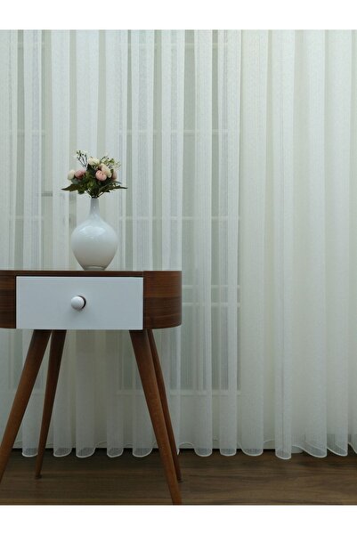Evdepo Home Crown Ready to Use Sparse Pleat Tulle Curtain Single Wing