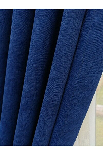 Evdepo Home Crown Parliament Solid Color Background Curtain, Pleatless Flat Planting, Extraphore Drawstring, Single Wing