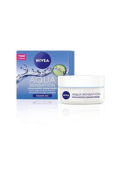 NIVEA Aqua Sensation Canlandırıcı Yüz Bakım Kremi (50ml),normal Ve Karma Cilt...