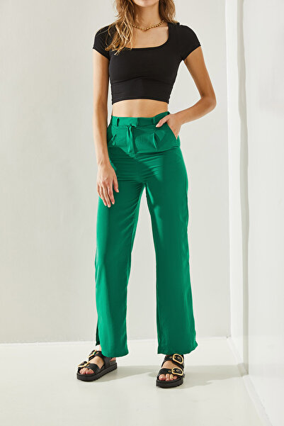 Bianco Lucci Women's Wide Leg and Hook Trousers -60251180