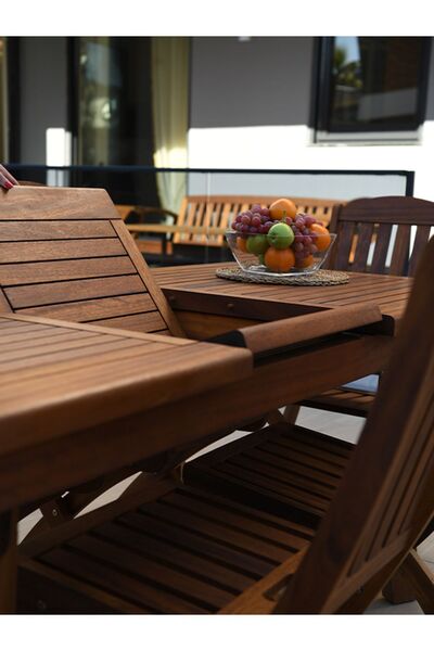 attaleia furniture Silyon Açılabilir Ahşap Yemek Masası