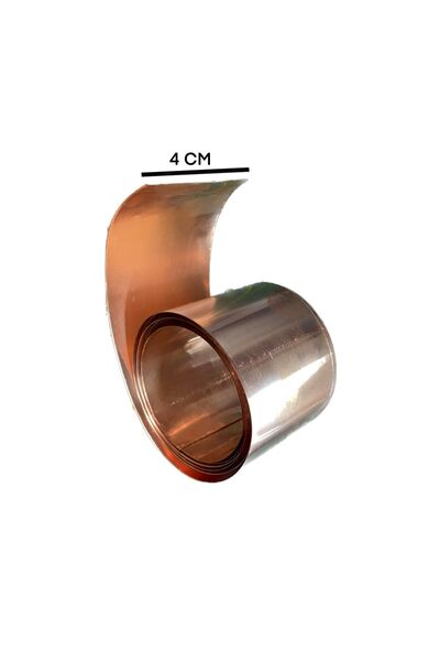 HIRDAVAT ERBABI Bakır Levha 0,10x40x1000 Kalınlık 0,10mm En 4cm Boy 1 Metredir