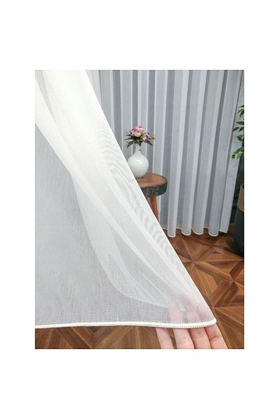 Brillant It is a Special Curtain Product. Vakko Bamboo Tulle is 1/3 Closely Pleated, Draped and Does Not Require Ironing.