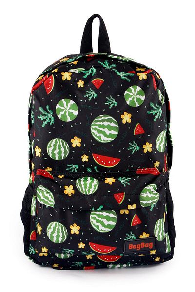 AlpCollection Rucsac unisex cu model pepene verde imprimat digital pentru timp liber și școală