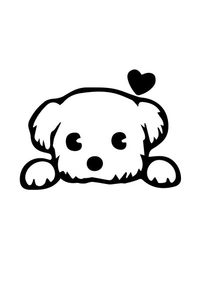 HMNL Sevimli Köpek Oto Sticker, 13x10 Cm Motorsiklet Kask Laptop Ve Araba Sti...