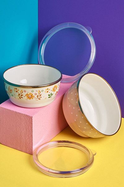 Miss Betty 14-16 cm 2-Piece Amanda Enamel Storage Container