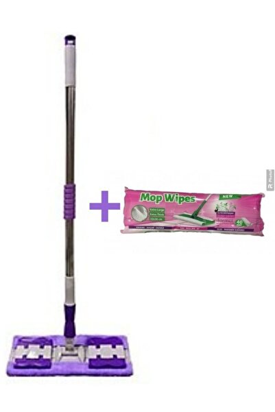 Genel Markalar Sihirli Teleskopik Mop + 1 Adet Yedek Bez + 40' Havlu mop