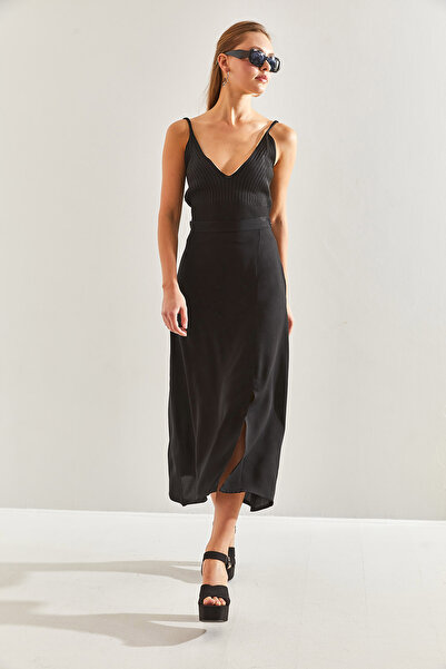 Bianco Lucci Dámská viskózová rozparkovaná sukně60201021