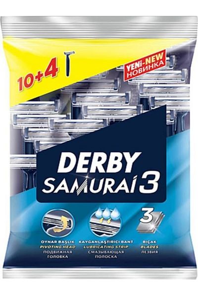 Derby samurai derby samurai 3 blades 14 pieces