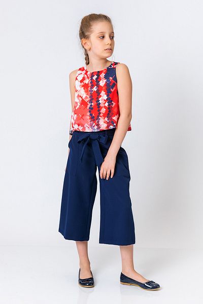 incity Girl's Ankle Wide Leg Trousers