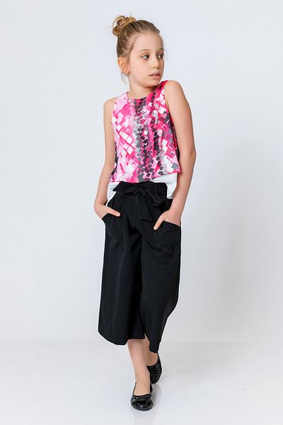 incity Girl's Ankle Wide Leg Trousers