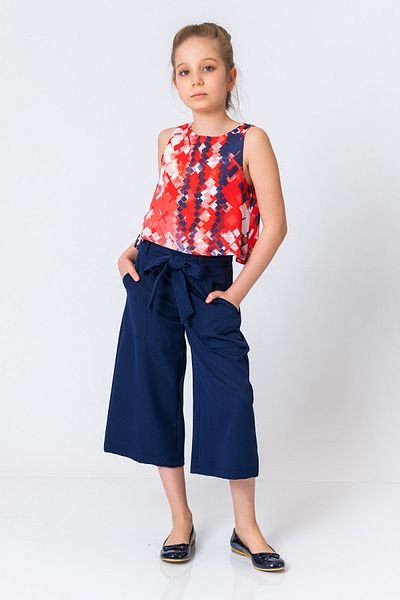 incity Girl's Ankle Wide Leg Trousers
