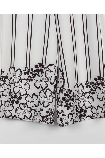 incity Girl's Flower Patterned Wide Leg Trousers