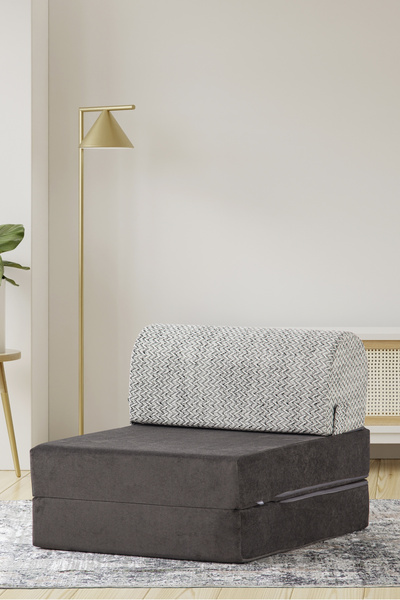 Homedius Magic Lüks Yataklı Katlanır Tek Kişilik Koltuk-antrasit