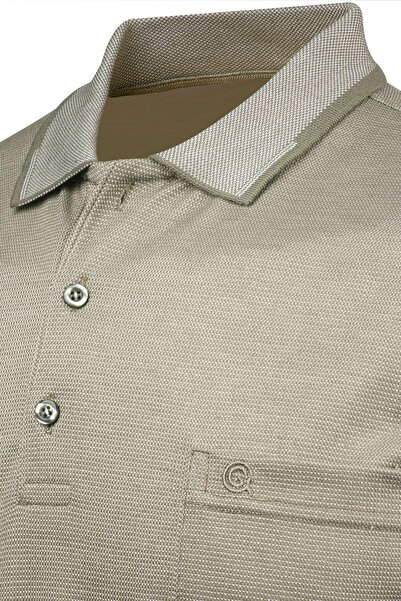 Çizgi Triko Ανδρικό μπλουζάκι πόλο με λαιμόκοψη με κουμπιά με κλασική εφαρμογή