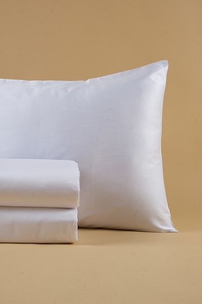 Lawon Seria San Marino 100% bumbac satinat set de lenjerie de pat pentru hotel, 120 de fire