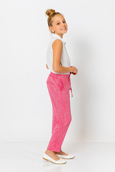 incity Girl's Self Patterned Trousers