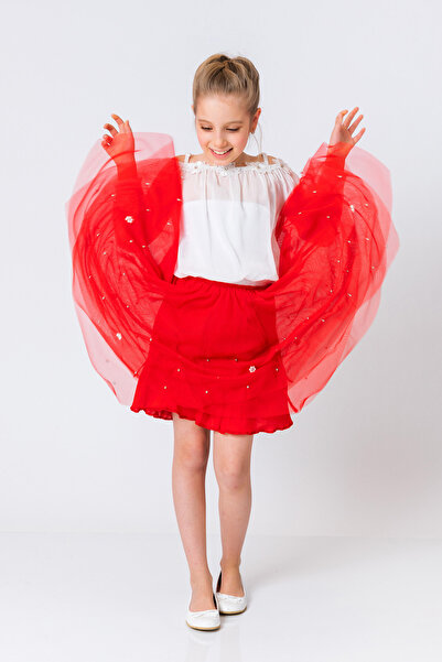 incity Girl's Asymmetrical Tulle Skirt