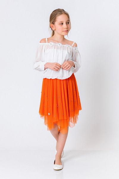 incity Girl's Asymmetrical Tulle Skirt