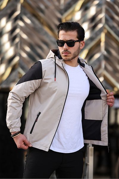 BOYS MANS Ανδρικό τζάκετ Εποχιακό Νερό και Αντιανεμικό Μπουφάν