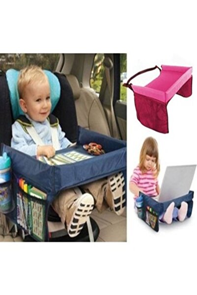 BE ACTİVE Katlanabilir Pratik Çocuk Masası 35x40 cm Oto Koltuk Sehpası Bebek Aktivite Masası