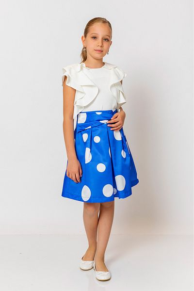 incity Girl's Polka Dot Midi Skirt