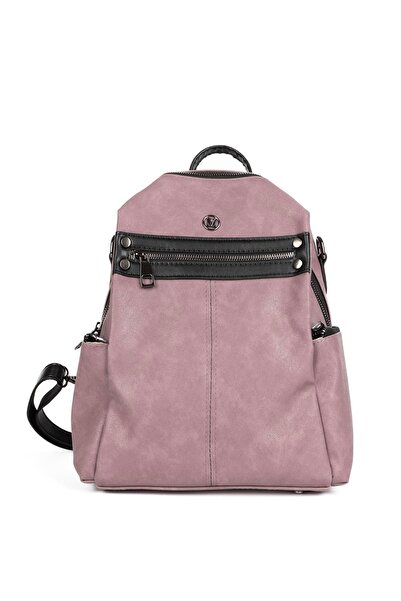 HNB Τσάντα Γυναικεία EL, Τσάντα ώμου και σακίδιο πλάτης Madame Vera MV075 Μωβ