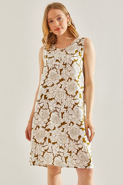 Bianco Lucci Γυναικείο φόρεμα Viscose - Floral Pattern, No Model:60231006