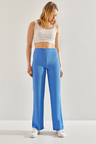 Bianco Lucci Pantaloni de damă Fabric Börcük - cu talie elastică 60231004