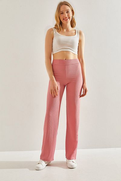 Bianco Lucci Fabric Börümcük Women's Trousers - Elastic Waist60231004